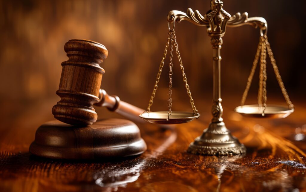 Judge Gavel and Scales of Justice